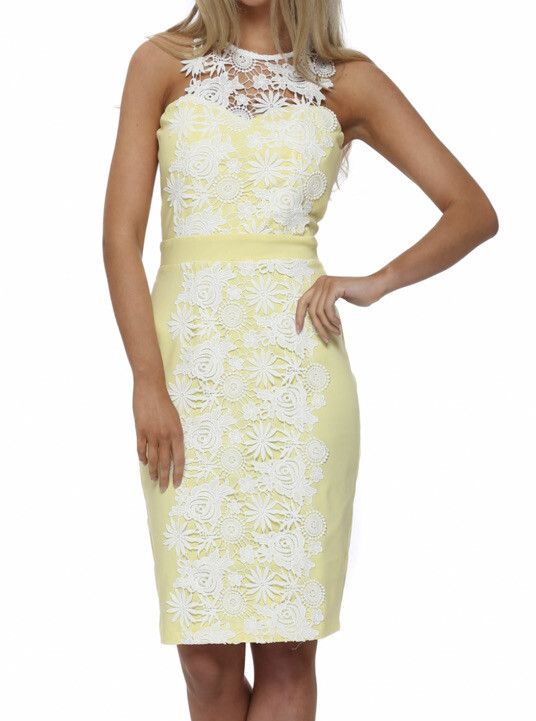 lemon crochet dress St. Tropez Dress - Lemon Crochet