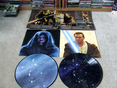FILM SOUNDTRACK LP STAR WARS THE PHANTOM MENACE EPISODE 1 PIC DISC SET