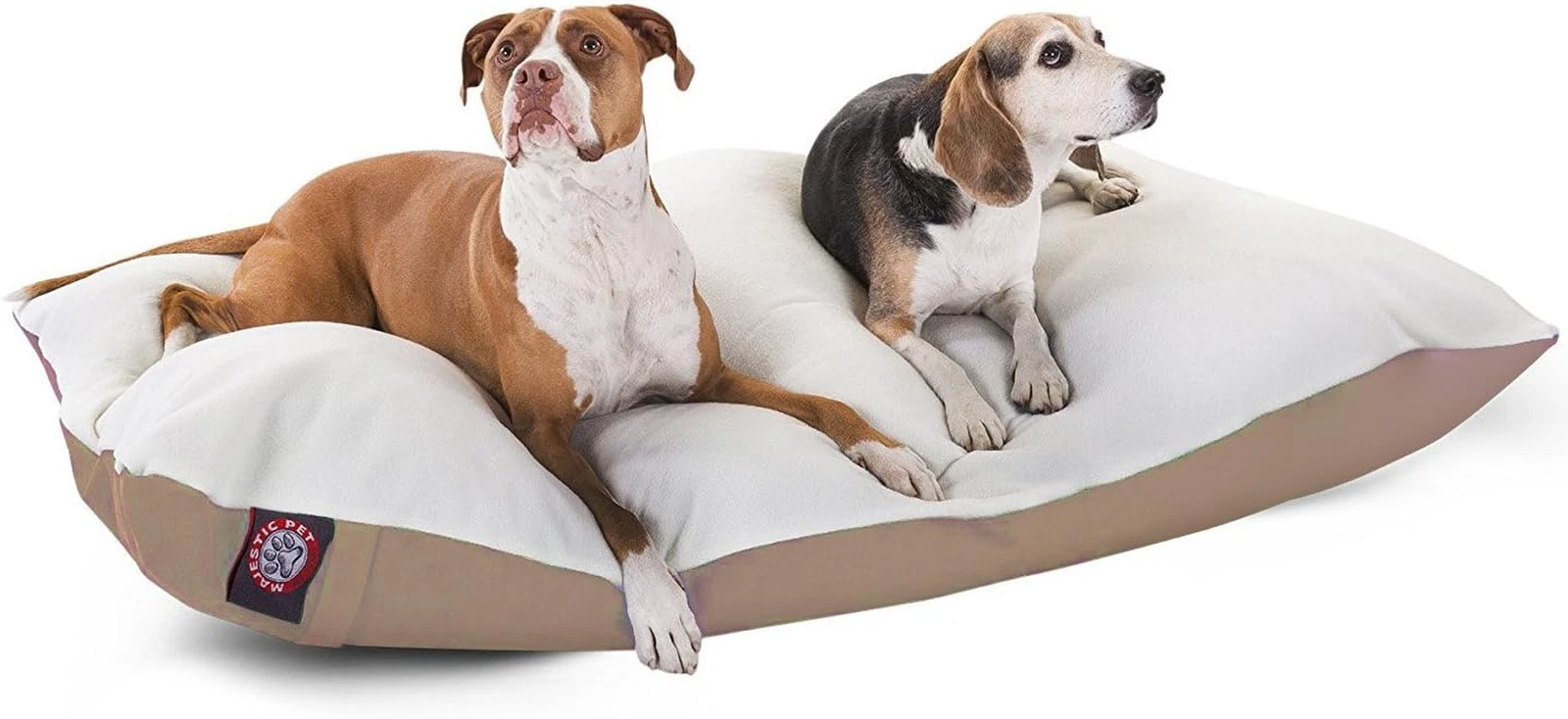 XL Washable Dog Bed with Removable Cover - 42x60 Inch Khaki Color