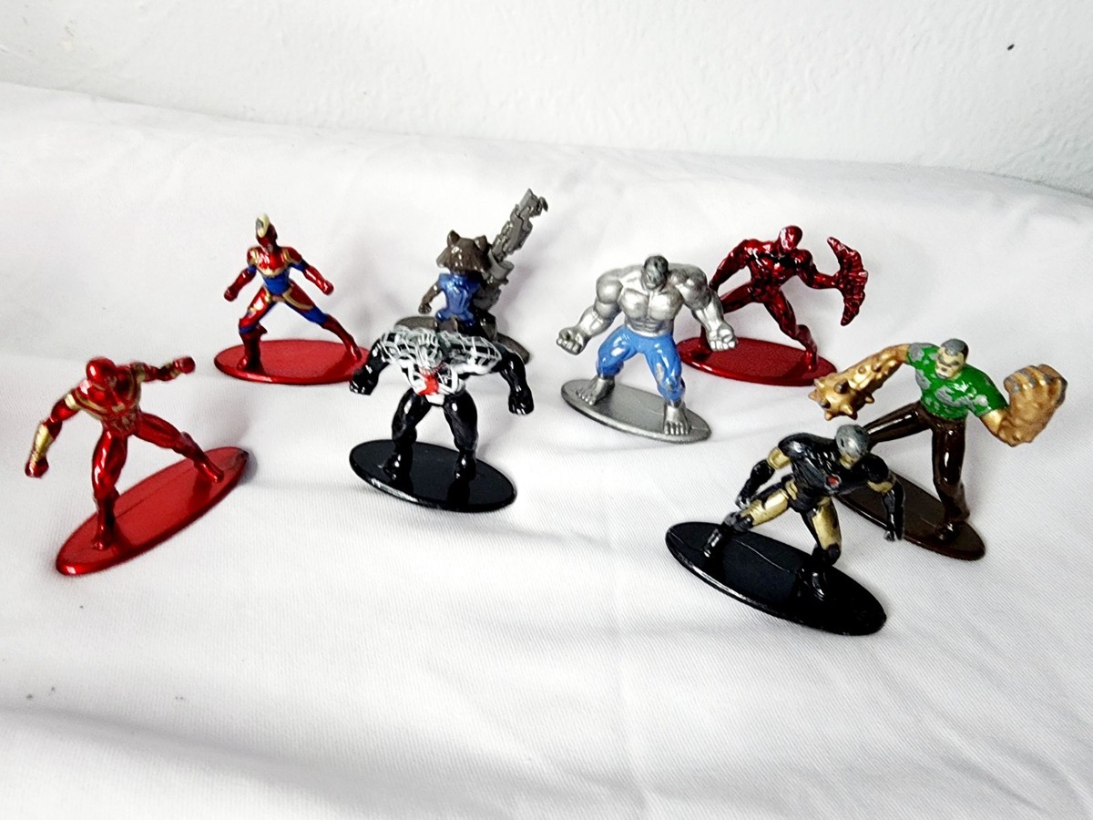 Marvel Nano Metalfigs Die-Cast Mini Figure Lot of 8 Jada Toys