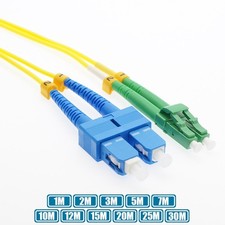 1-30M SC/UPC to LC/APC Fiber Optic Duplex Single-Mode Optical Patch Cable OFNR