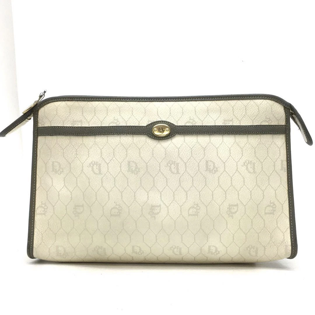 Pochette à main Dior deuxième sac pochette trotteur blanc FR222