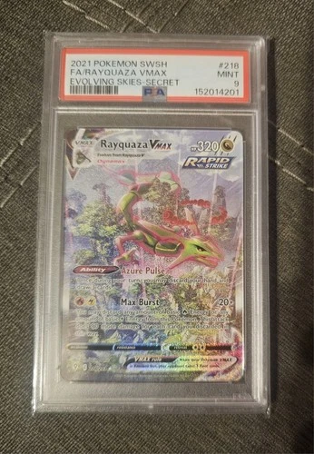 New ListingPSA 9 Rayquaza VMAX (Alternate Art Secret) 218/203 SWSH07: Evolving Skies Holo