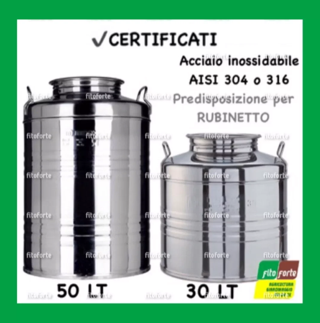 2 x 1.8 Tavolozza Tazze,con Coperchio e Clip Inox Acciaio,Argento