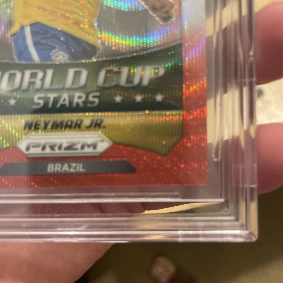 2014 Panini Prizm World Cup - Stars Neymar Jr #7 Red White & Blue Power Plaid... - Image 3 of 4