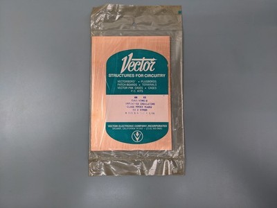 (2) Vector CU65/45WE-2 Copper Prototyping PCB, 2 Sided, Glass Epoxy