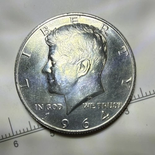 1964 Kennedy Half Dollar D Mint Mark Silver 50C Uncertified Business Strike Coin