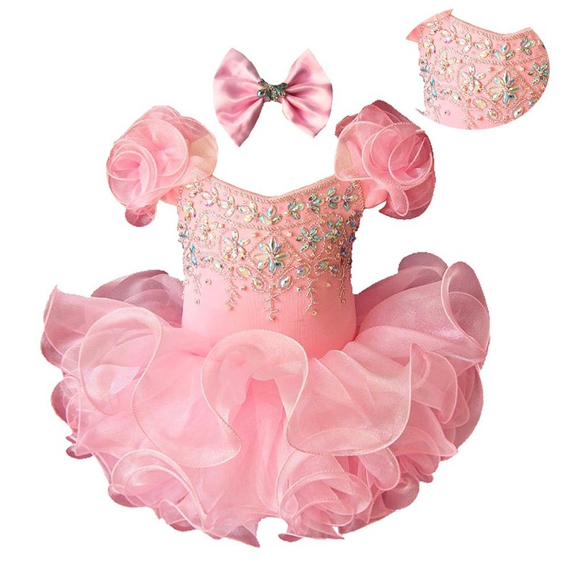 Jenniferwu Baby Girl Pageant Dress Handmade Beaded Dresses 3T