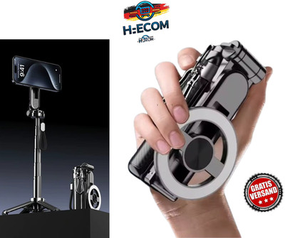 4in1 Magnetischer Mini-Selfie-Stick 360° Drehung mit Bluetooth-Fernbedienung