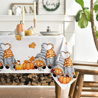 AhornbläTter KüRbisse Gnome Herbst 140X180 Cm Tischdecke
