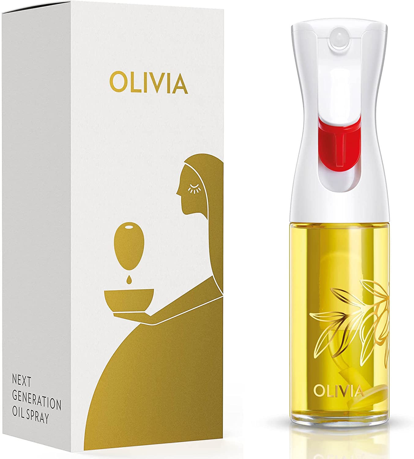 OLIVIA. el pulverizador de aceite avanzado original para cocinar, ensaladas, barbacoas y más, Co