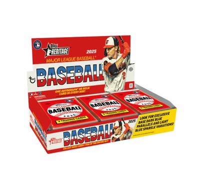 2025 Topps Heritage Baseball Factory Sealed Hobby Box