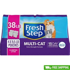 Clumping Cat Litter Multi-Cat Odor Control Febreze Technology 15 Days Freshness
