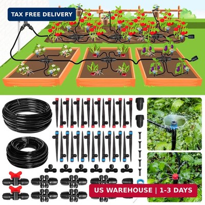Maotong 240FT Drip Irrigation System Kit New Quick-Connect, Automatic Garden Wat