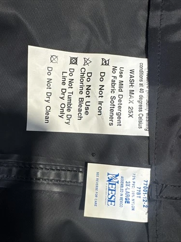 Stain-Neese Industries Protective Wear 100% Waterproof 3 X Overalls image 2
