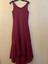 Gap sleeveless tank mermaid maxi dress Size Small Tall burgundy red