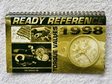1998 Harley-Davidson Torque Value Ready Reference Book 99959-98