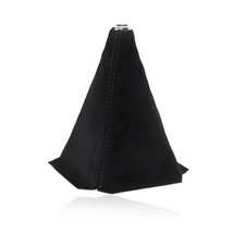 Car Shift Knob Dust Cover, Leather Manual/Auto Gear Gaiter Shifter Suede, Black