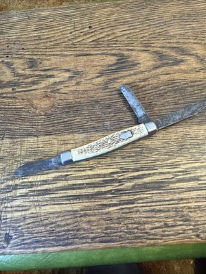 Vintage Jowika 3 Blade Pocket Knife Ireland Owl Mark