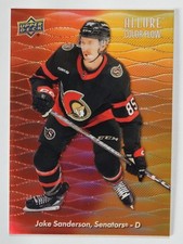 2023-24 Upper Deck Allure - Color Flow Jake Sanderson #CF-22 Red Orange