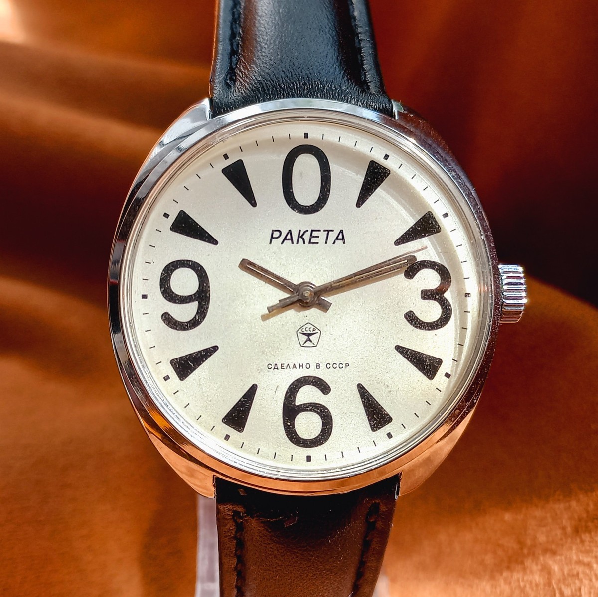 Soviet Wristwatch Raketa Big Zero Vintage Mechanical Men's Watch
