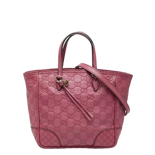 Gucci 353121 Purple Leather 2-Way Shoulder Handbag Womens