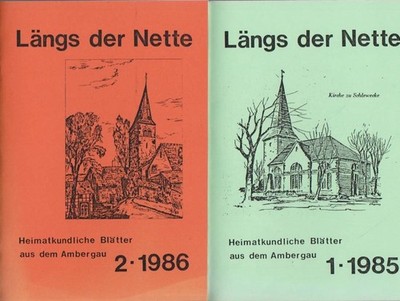 Längs der Nette - Heft 1-2. (2 Hefte) Heimatkundliche Blätter aus dem Ambergau. 