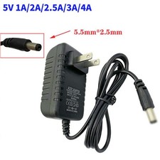 5V 1A/2A/2.5A/3A/4A DC Power Supply Charger Adapter ID/OD 2.5mm x 5.5mm Center