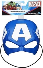 Captain America Marvel Mask for Kids Halloween Costume Hasbro Blue Superhero