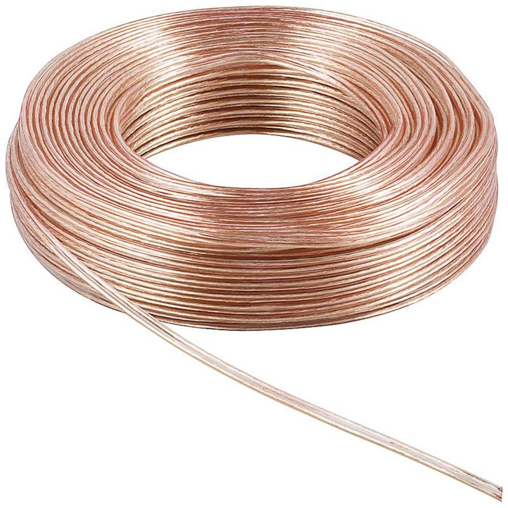 Goobay Lautsprecherkabel 2x40mm transparent CCA 10 m Rolle 67726 2590₽