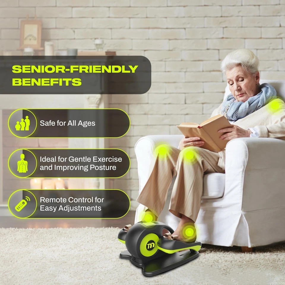 Motion Matrix Motorized Elliptical Exercise Machine (Neon Green) New - Image 3 of 4