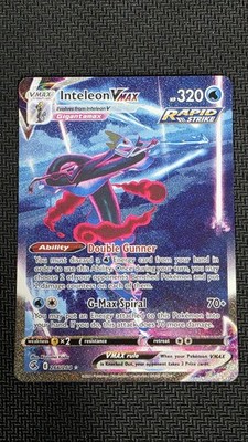 Inteleon VMAX (Alternate Art Secret) Secret Rare SWSH08: Fusion Strike 266/264