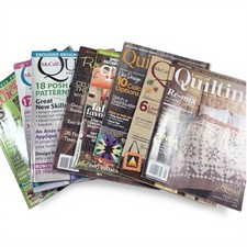 Lot of 9 Quilting Magazines McCall  s Quiltmaker American Patchwork Sewing