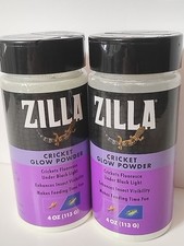 Zilla Cricket Glow Powder 2 Pack-4 oz Bottles - Makes Feeding Time Fun 