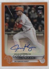 2022 Topps Chrome Update Orange Refractor 14/25 Jason Krizan #AC-JKR Auto 0fp5