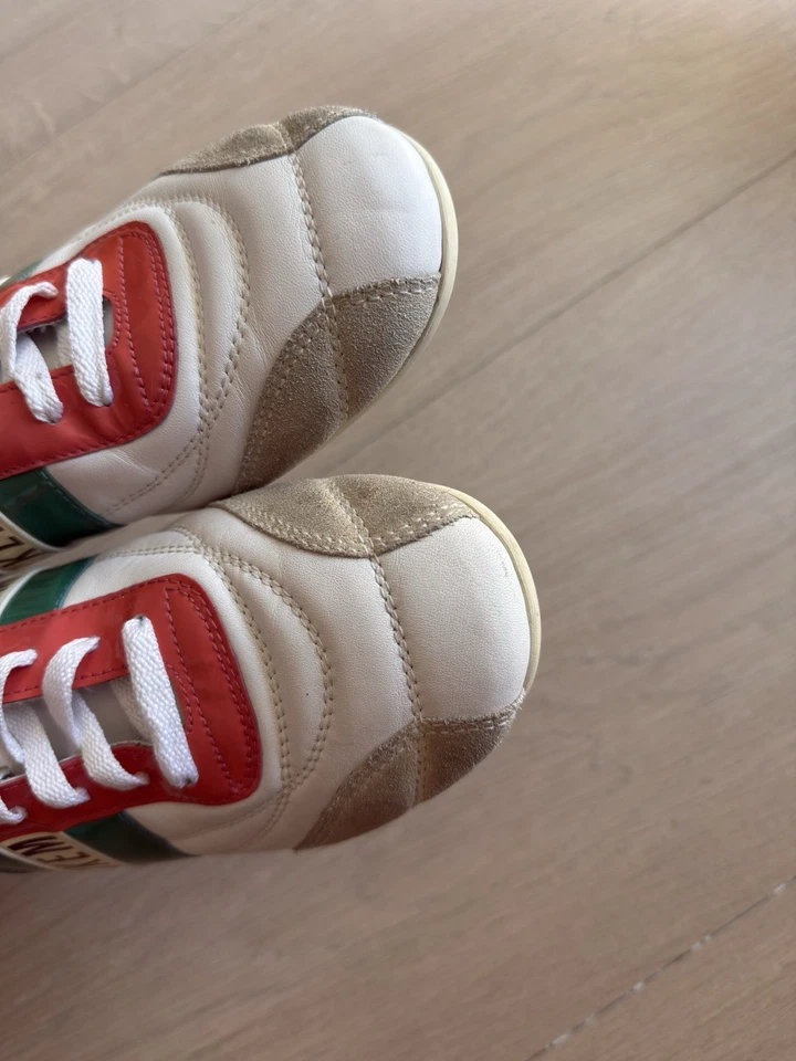 Dirk Bikkembergs Mujer Cuero Blanco Tenis Zapatos Y2k Talla 39 Foto 3 de 4