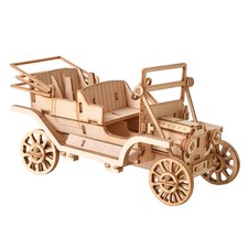 3D Wooden Classic Car Puzzle Mechanical Wood Model Creativity Coordination
