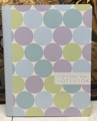 Jacqueline Savage McFee 100 Page 9.75'' x 7.5'' Polka Dot Composition Notebook L2