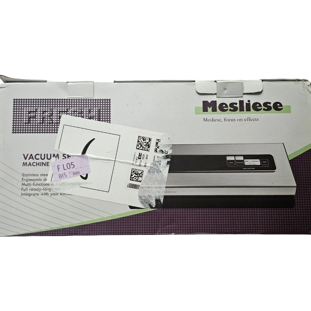 Mesliese Vacuum Food Sealer Machine Stainless Steel New Open Box
Opens in a new window or tab