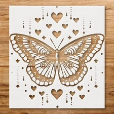 Delicate Butterfly Wall Art Stencil for Nature - Inspired Decor - StencilAir