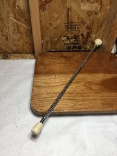 VTG Majorette Twirling 1980s Marching Band Baton Silver Rubber Ends 24" Standard