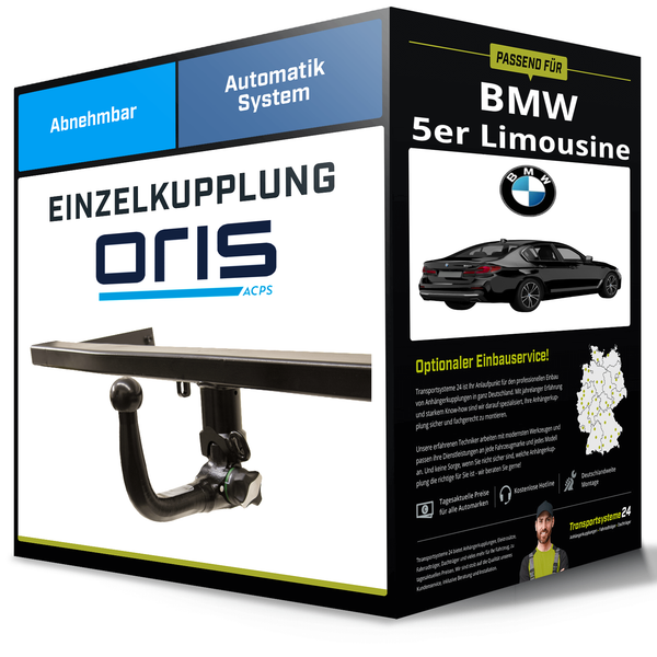 Abnehmbare AnhäNgerkupplung FüR Bmw 5Er Limousine 02.2017-Jetzt Typ G30 Oris Neu-image