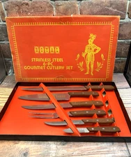 Royal Gourmet Cutlery Set 6 piece Vtg. Stainless Steel Japan New Old Stock