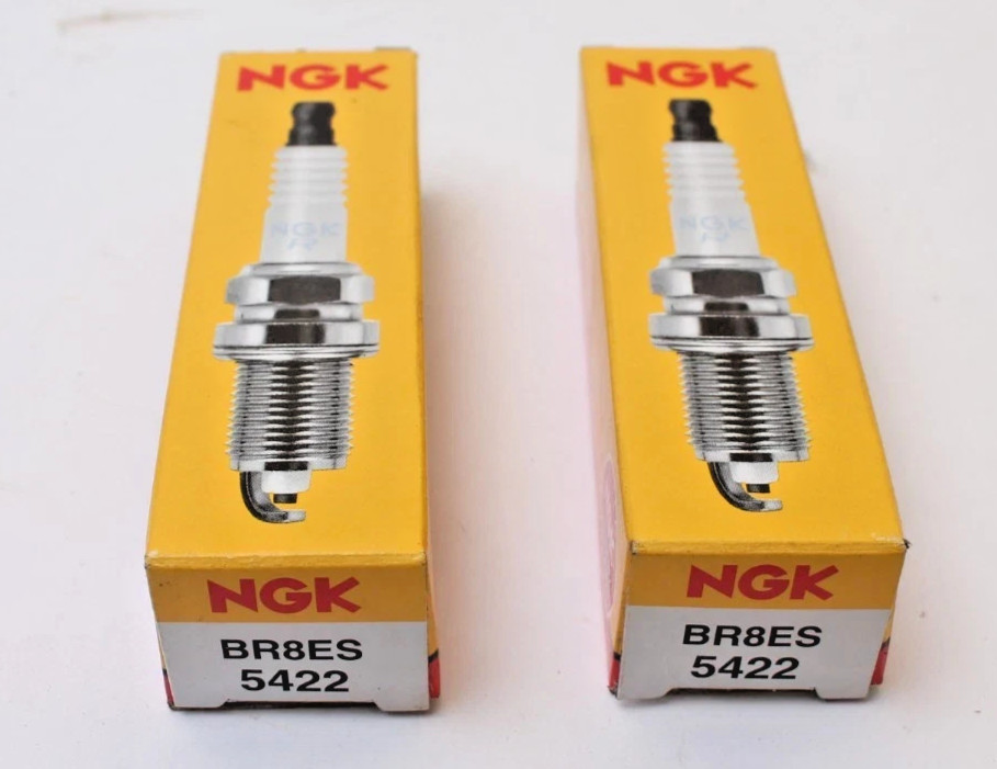 NGK BR8ES / 5422 Spark Plugs  2  Pack w/ Removable Top  Car  Motorcycle