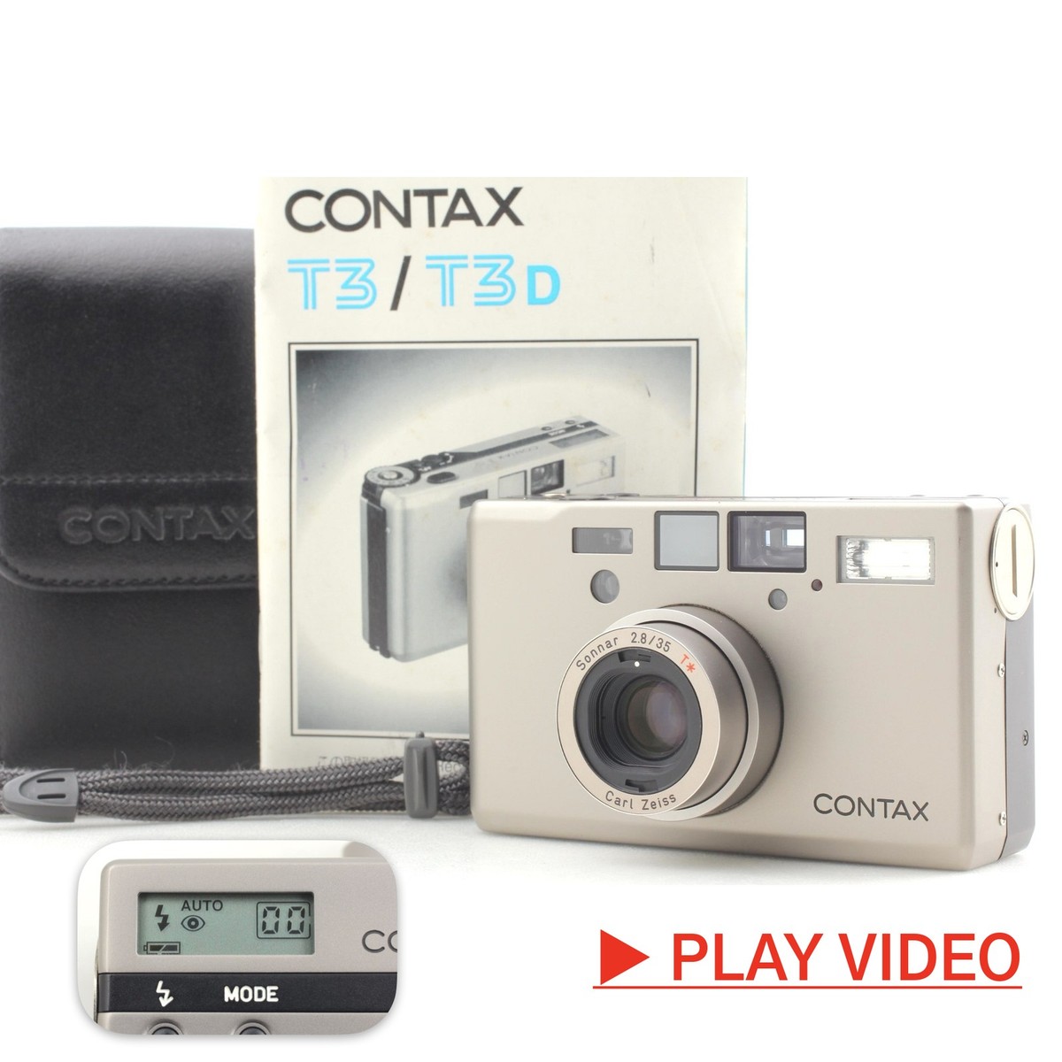 【最終値下げ】CONTAX T3 コンパクトフィルムカメラ シルバー Contax T3 Point & Shoot Camera - Silver for sale online | eBay