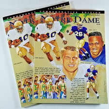 2x 1991 Tennessee v Notre Dame NCAA Football Programs Commemorative Edition