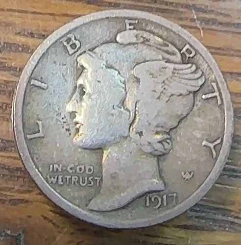 1917 Mercury Dime Nice Original Choice XF CHRC
