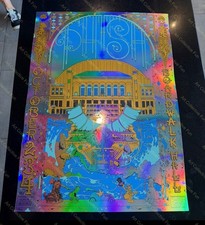Phish Foil Poster Boardwalk Hall Atlantic City New Jersey 10/2 10/3 10/4