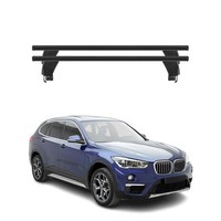 Menabo DachträGer GrundtäGer FüR Bmw X1 F48 2019-2022 Fl 50Kg Alu Schwarz 2 Tlg