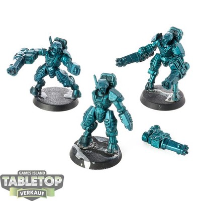 Miniaturen - 3 Stealth Battlesuits (Alternative) - grundiert